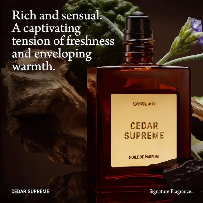 CYKLAR Cedar Supreme Roll-On Perfume Oil with Tonka Bean