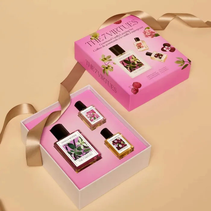 The 7 Virtues Gourmand Vanilla Layering Perfume Gift Set with Cherry & Lychee