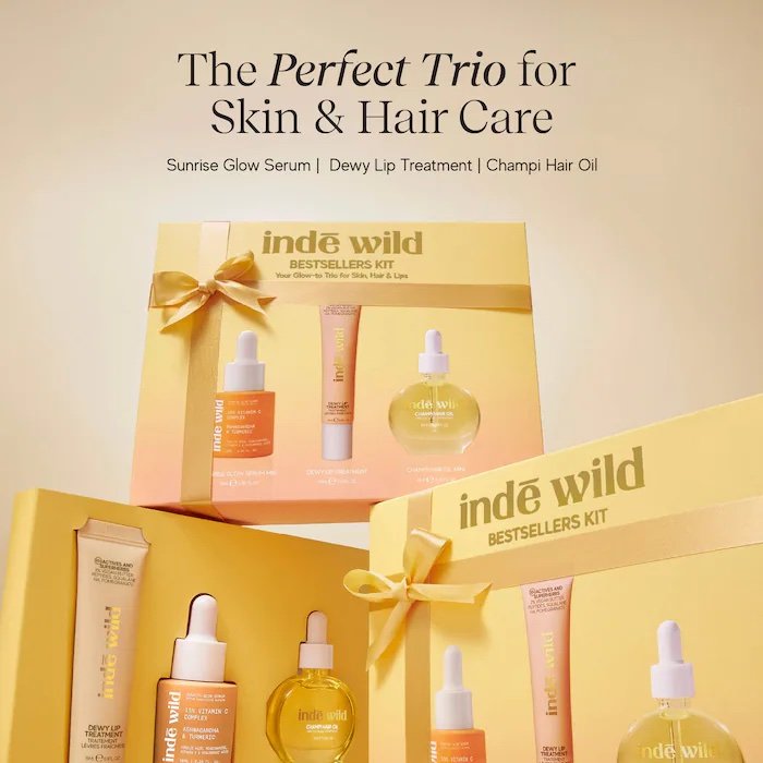 inde wild Skin and Hair Bestsellers Trio Set