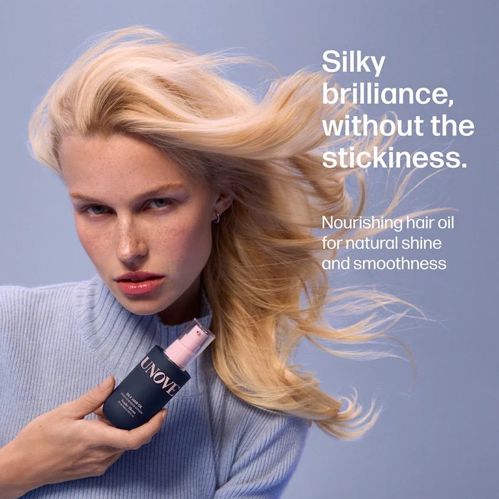 UNOVE Silk Shine Hair Oil for Damaged Hair