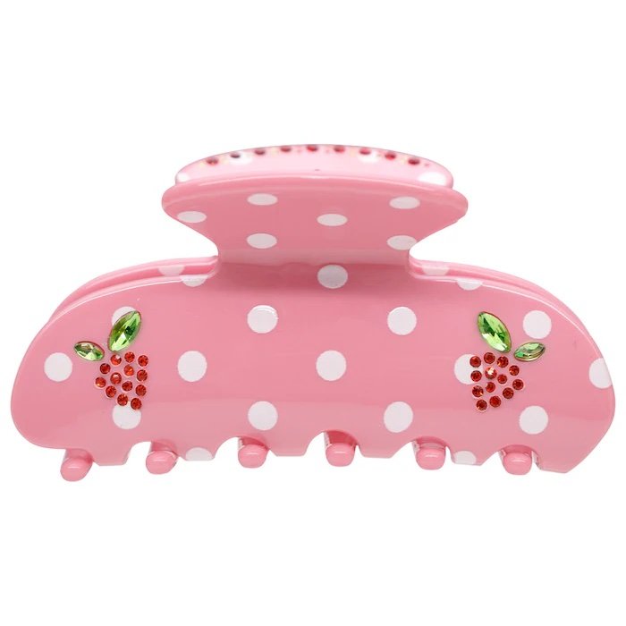 Emi Jay Sweetheart Hair Claw Clip in Lychee Berry Dot