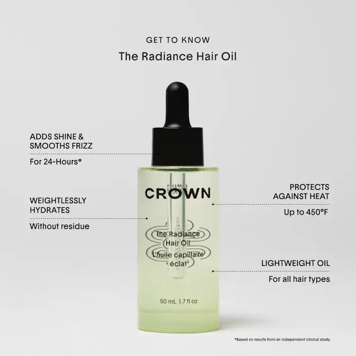 Crown Affair The Radiance Hair Oil for Frizz-Free Shine