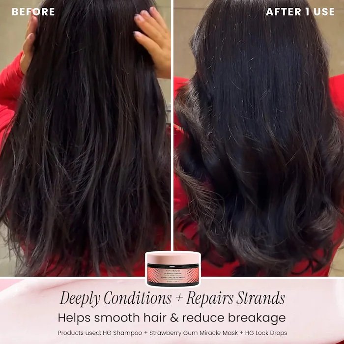 BondiBoost HG Strawberry Gum Miracle Hair Mask for Hydration & Shine