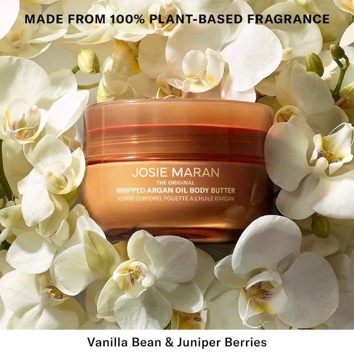 JOSIE MARAN Vanilla Vibezzz – Whipped Argan Oil Refillable Firming Body Butter Jar