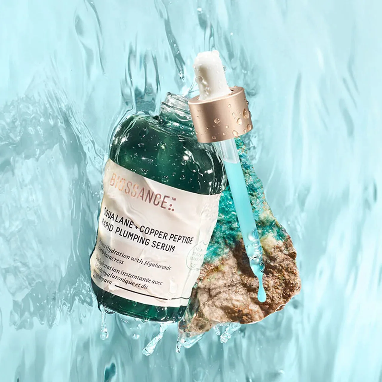 Biossance Copper Peptide (GHK-Cu) Rapid Plumping & Hydrating Serum with Hyaluronic Acid + Squalane