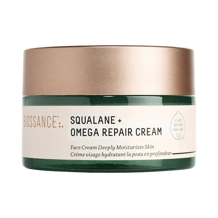 Biossance Omega Repair Deep Hydration Moisturizer with Ceramides and Hyaluronic Acid + Squalane