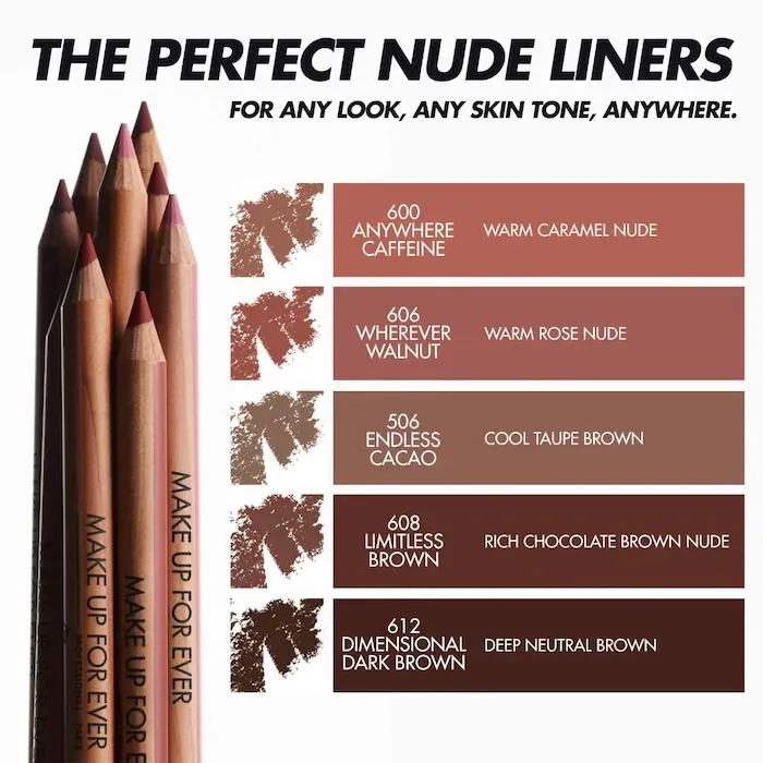 MAKE UP FOR EVER Artist Color Pencil Long-Lasting Lip Liner