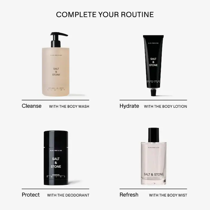 Salt & Stone Black Rose & Oud Body Fragrance Mist