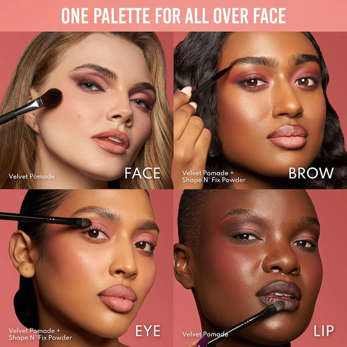 Danessa Myricks Beauty Groundwork: Blooming Romance – Palette For Eyes, Brows, Face & Lips