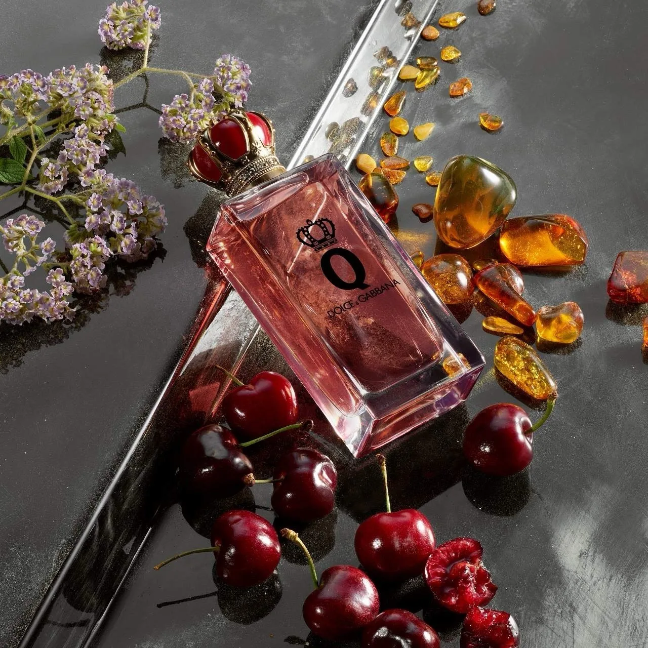 Dolce&Gabbana Q Eau de Parfum Intense with Dark Cherry & Amber