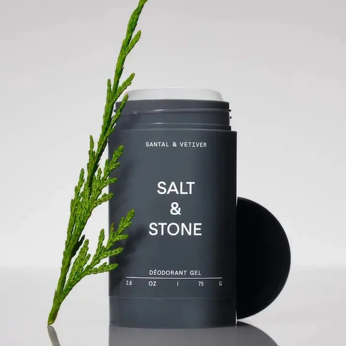 Salt & Stone Santal & Vetiver Aluminum-Free Clear Gel Deodorant for Sensitive Skin