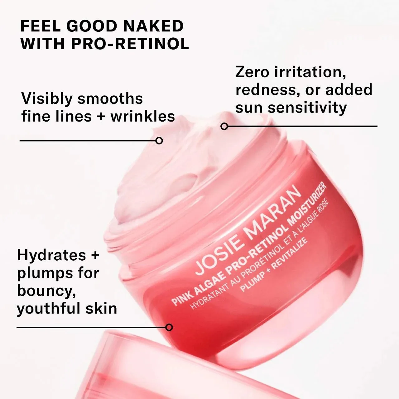 JOSIE MARAN Pink Algae Pro-Retinol Anti-Aging Moisturizer