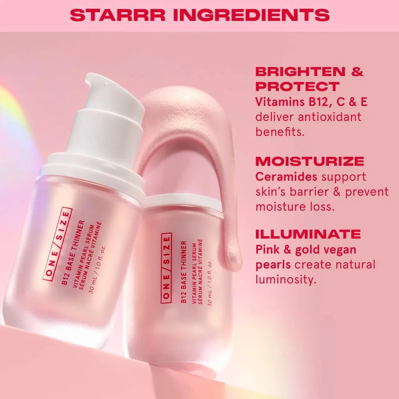 ONE/SIZE by Patrick Starrr B12 Base Thinner Luminous Vitamin Pearl Boosting Serum