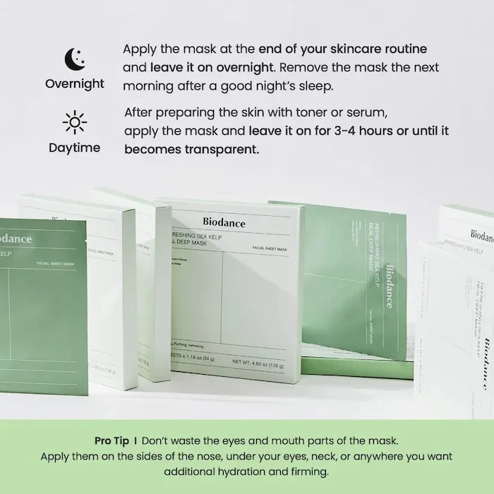 Biodance Refreshing Sea Kelp Real Deep Mask for Calming & Sebum Control