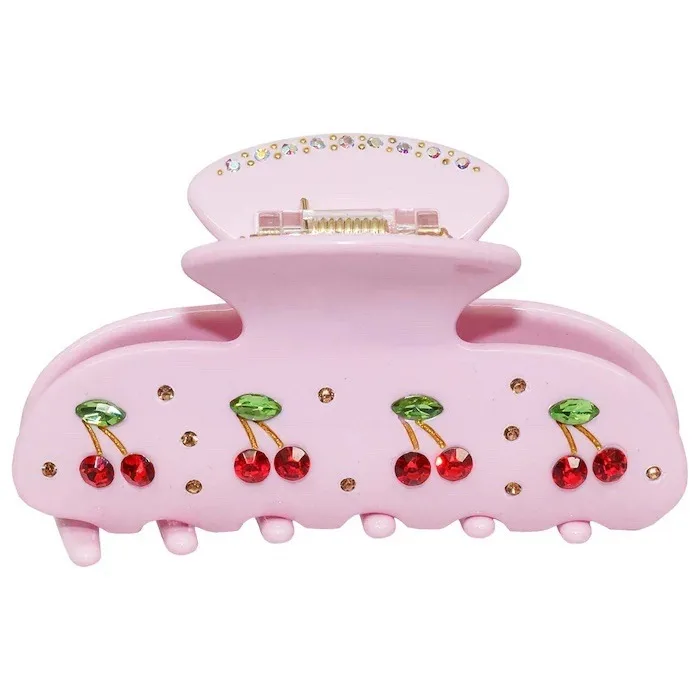 Emi Jay Sweetheart Hair Claw Clip in Pink Cherry Pie