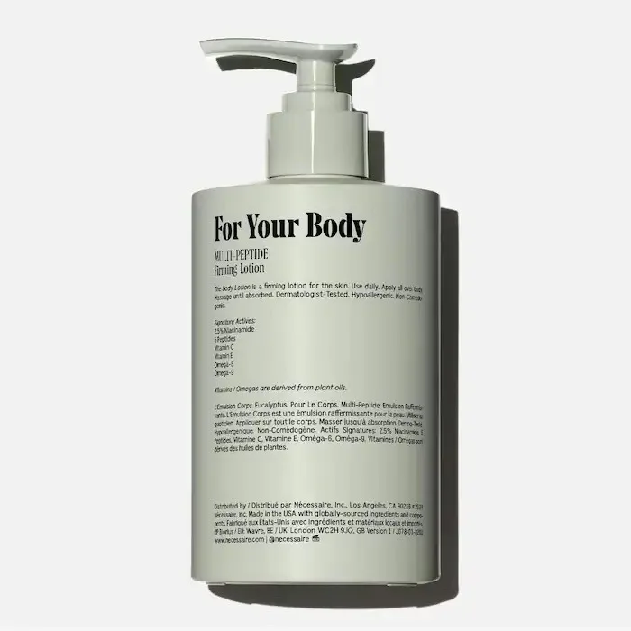 Nécessaire The Body Lotion Eucalyptus – Firming Lotion With 5 Peptides + 2.5% Niacinamide
