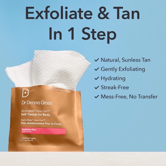 Dr. Dennis Gross Skincare Alpha Beta® Glow Pad™ Self-Tanner for Body