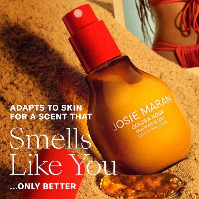 Josie Maran Golden Hour – Body + Hair Fragrance Mist with 100% Natural Scents