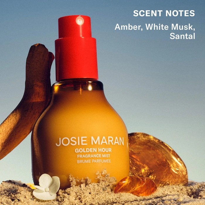 Josie Maran Golden Hour – Body + Hair Fragrance Mist with 100% Natural Scents