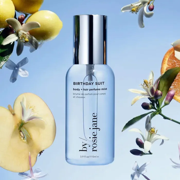 By Rosie Jane BIRTHDAY SUIT body + hair perfume mist with sweet musk