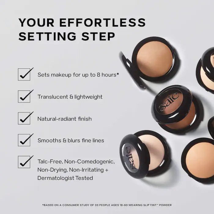 Saie Slip Tint Undetectable Talc-Free Baked Setting Powder
