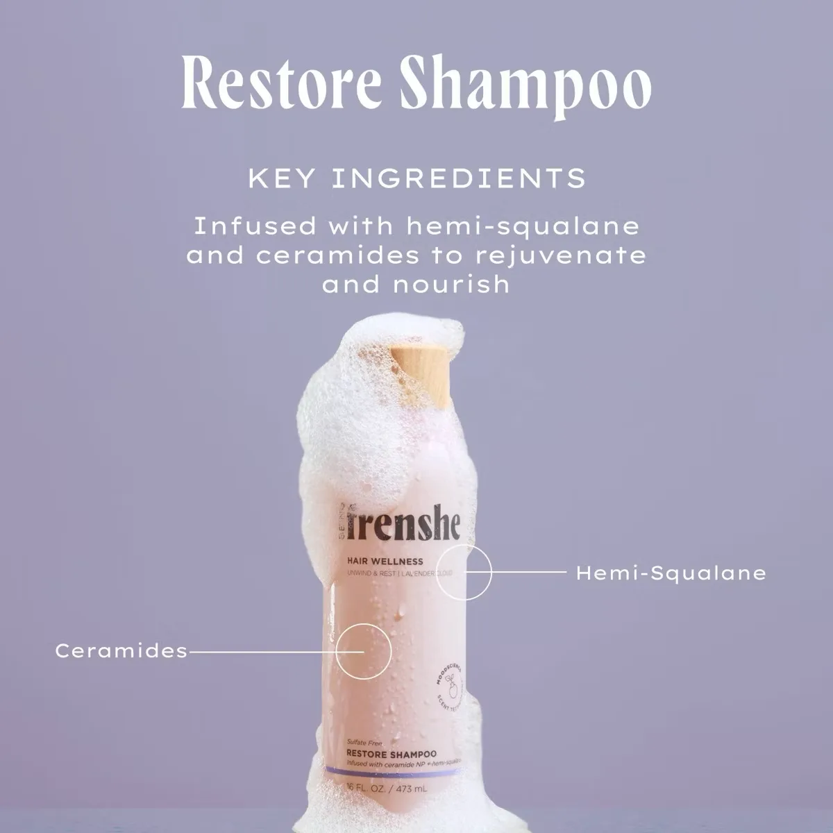 Being Frenshe Lavender Cloud Restore Shampoo