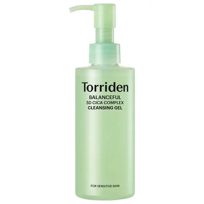 Torriden BALANCEFUL 5D Cica Complex Cleansing Gel for Sensitive Skin & Gentle Makeup Removal
