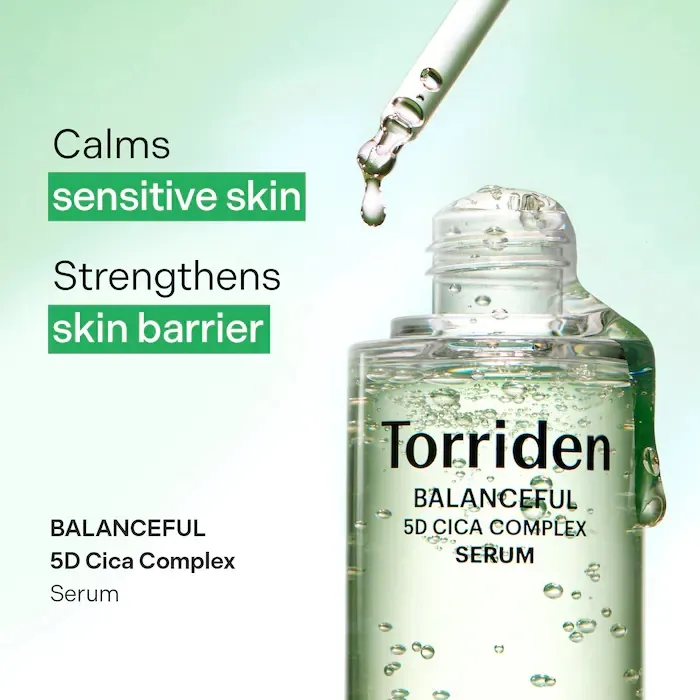 Torriden BALANCEFUL 5D Cica Complex Redness Reducing Serum for Calming & Hydration