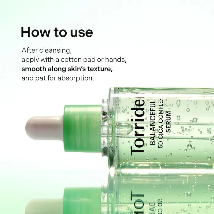 Torriden BALANCEFUL 5D Cica Complex Redness Reducing Serum for Calming & Hydration