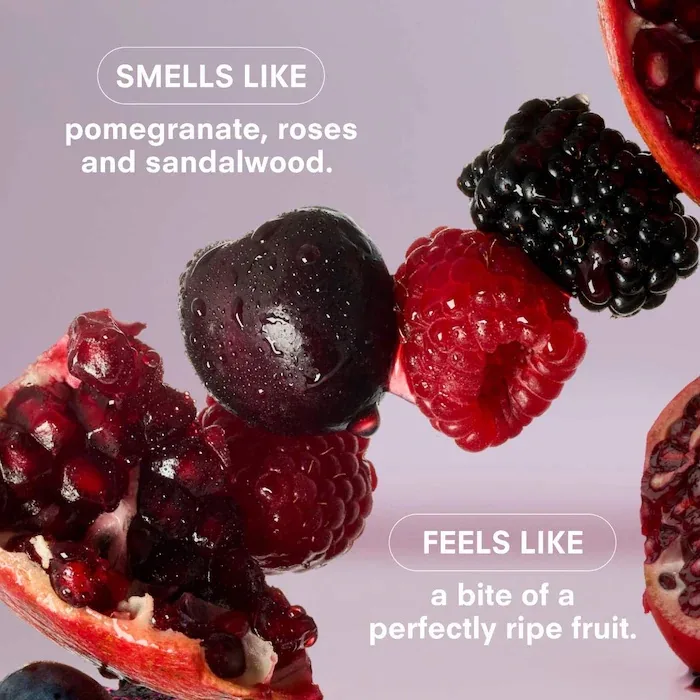 Boy Smells Rosy Cheeks Perfume with Pomegranate