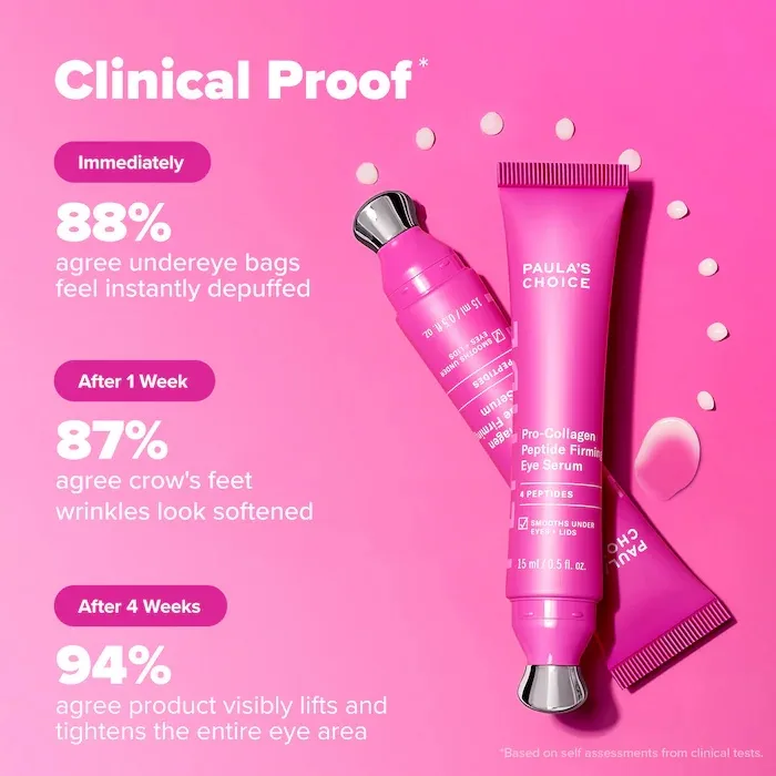 Paula’s Choice Pro-Collagen Peptide Firming Eye Gel Serum to Depuff & Lift