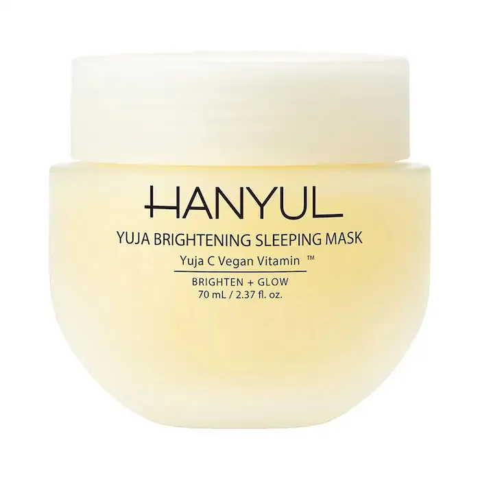 Hanyul Korean Yuja Brightening Sleeping Mask & Moisturizer with Vitamin C and Niacinamide