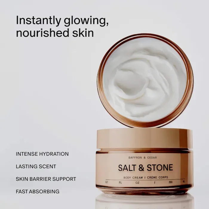 Salt & Stone Saffron & Cedar Body Cream