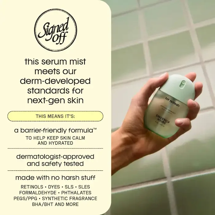 Sincerely Yours Hit Refresh Soothing and Hydrating Serum Mist with Cucumber Extract