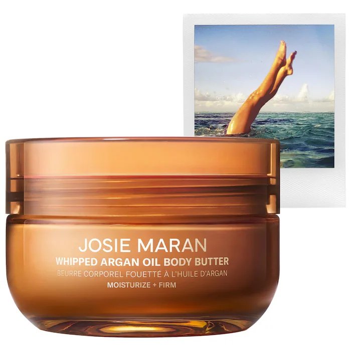 JOSIE MARAN Always Nude (Unscented) – Whipped Argan Oil Refillable Firming Body Butter Jar
