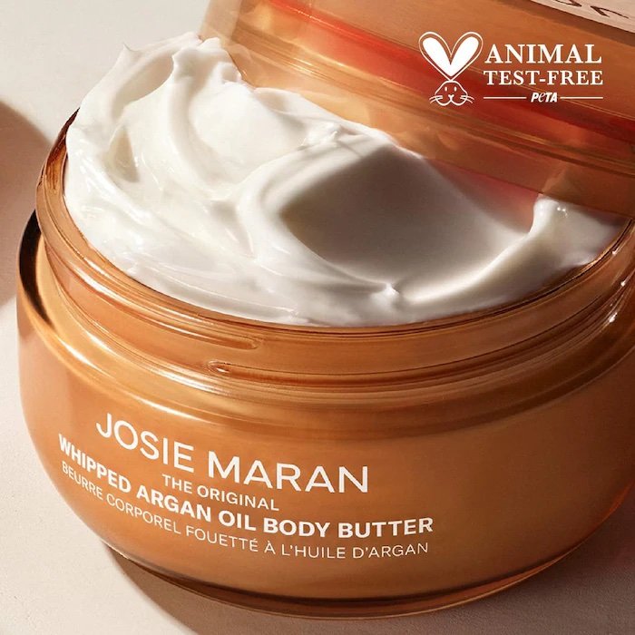 JOSIE MARAN Always Nude (Unscented) – Whipped Argan Oil Refillable Firming Body Butter Jar