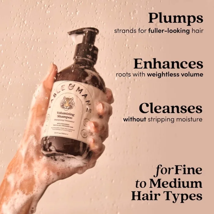 Fable & Mane Volumizing Shampoo for Fine, Dry, Thinning Hair