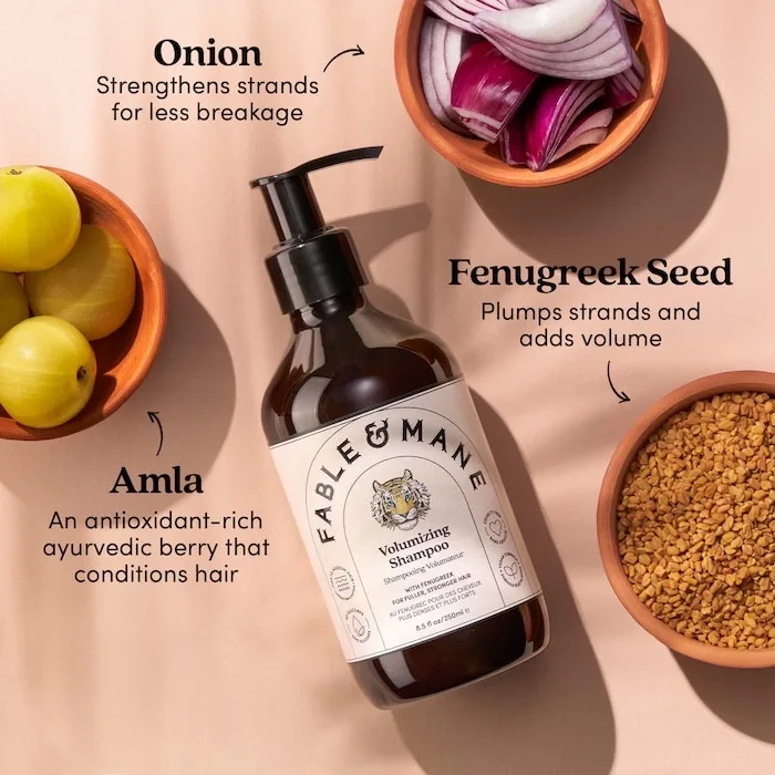 Fable & Mane Volumizing Shampoo for Fine, Dry, Thinning Hair