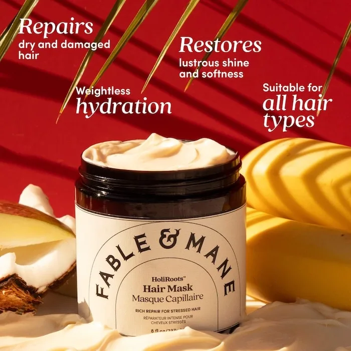 Fable & Mane Deep Moisture Repairing Hair Mask for Medium to Thick Hair