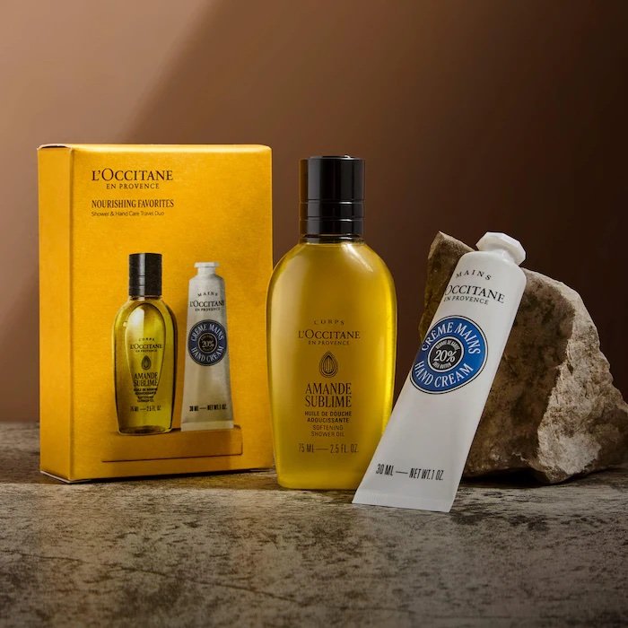 L’Occitane Hand and Body Care Nourishing Travel Favorites Set