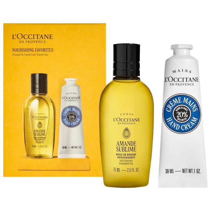 L’Occitane Hand and Body Care Nourishing Travel Favorites Set