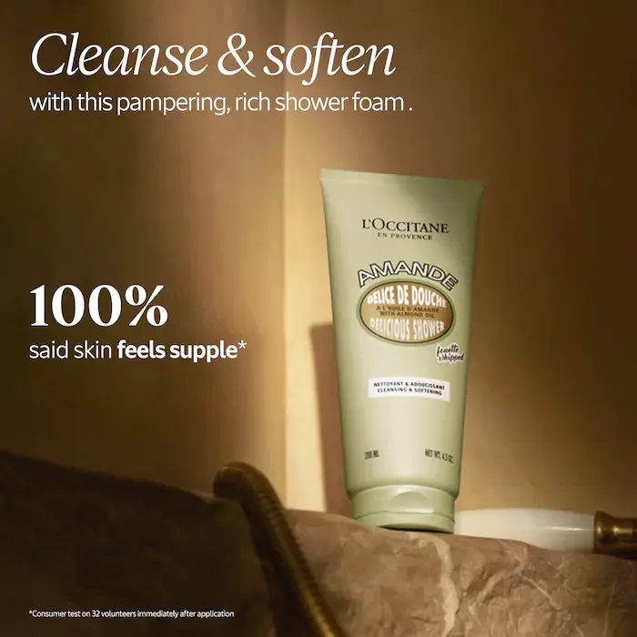 L’Occitane Nourishing Whipped Almond Delicious Shower Body Cleanser