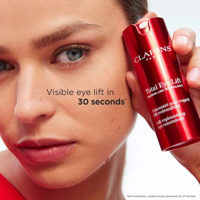Clarins Total Eye Lift Eye Cream for Firming, Wrinkles, Dark Circles & Puffiness