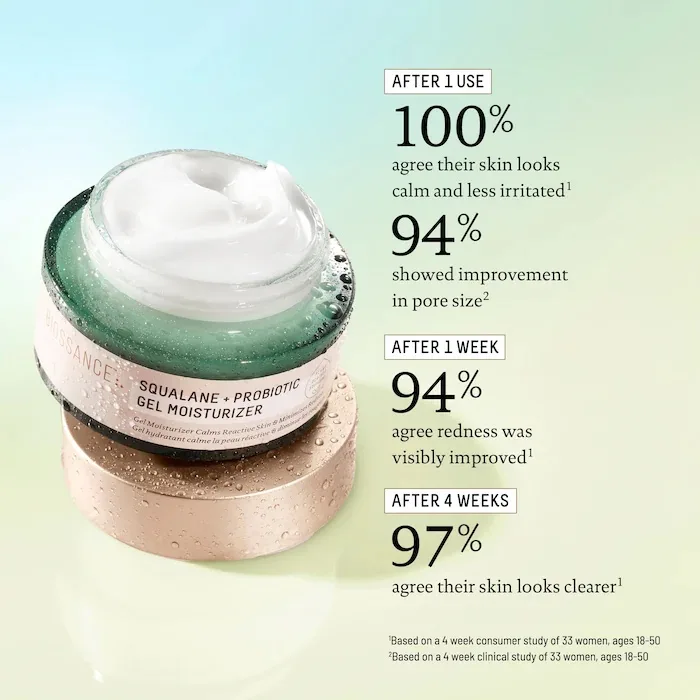 Biossance Probiotic Balancing Gel Moisturizer + Squalane