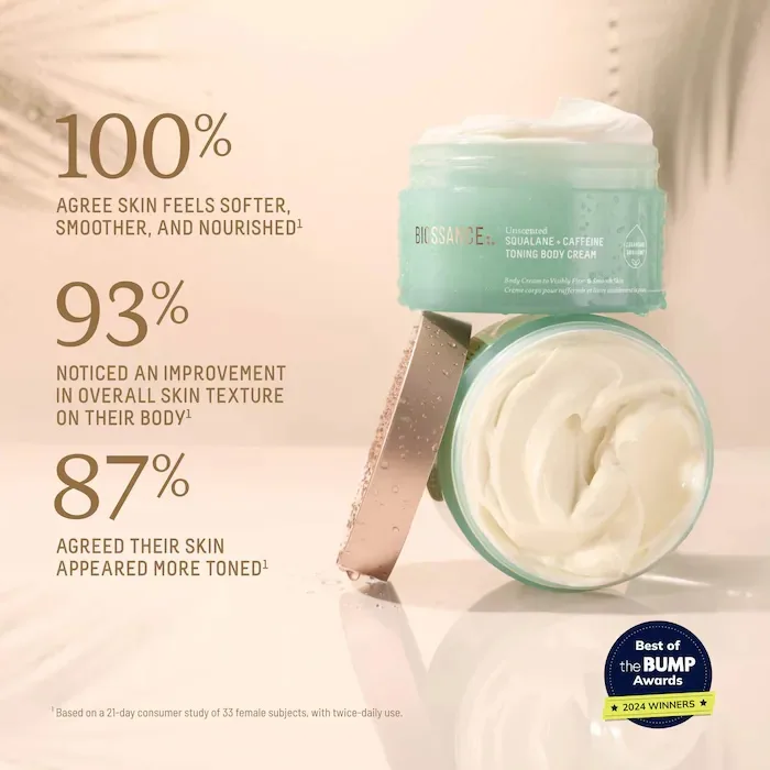 Biossance Caffeine Toning Body Cream + Squalane