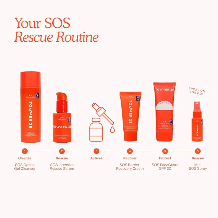 Tower 28 Beauty SOS Intensive Redness Relief Serum with Hypochlorous Acid