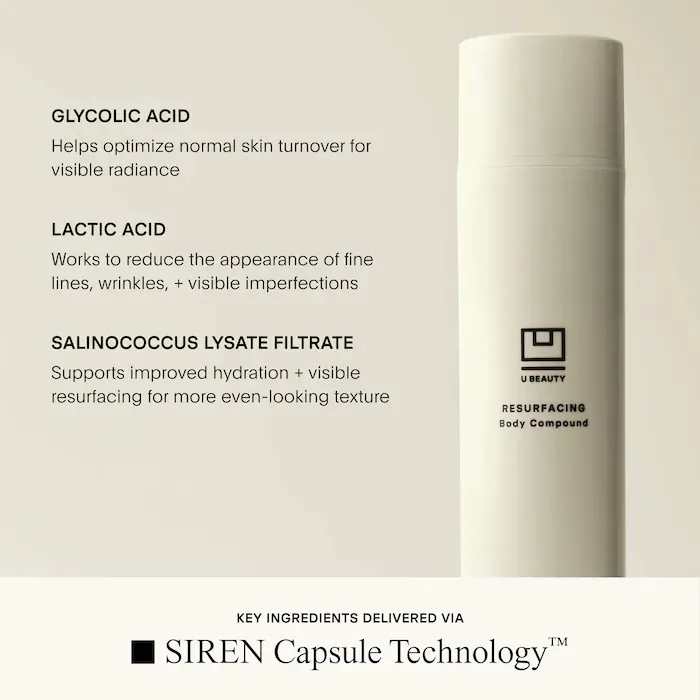 U Beauty Resurfacing Body Compound Body Serum with Glycolic Acid