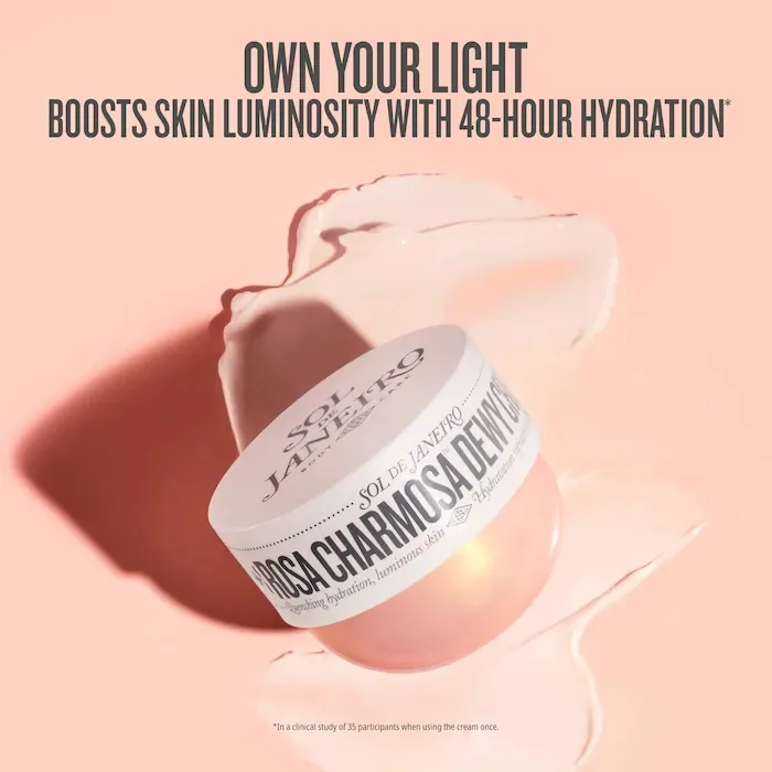 Sol de Janeiro Rosa Charmosa Dewy Body Cream with Rosewater + Crystal Peptides